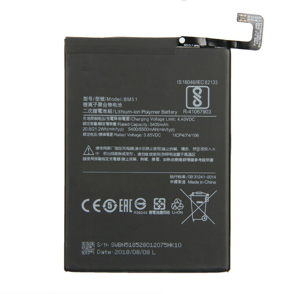 Batería para XIAOMI Mi-CC9-Pro-xiaomi-bm51